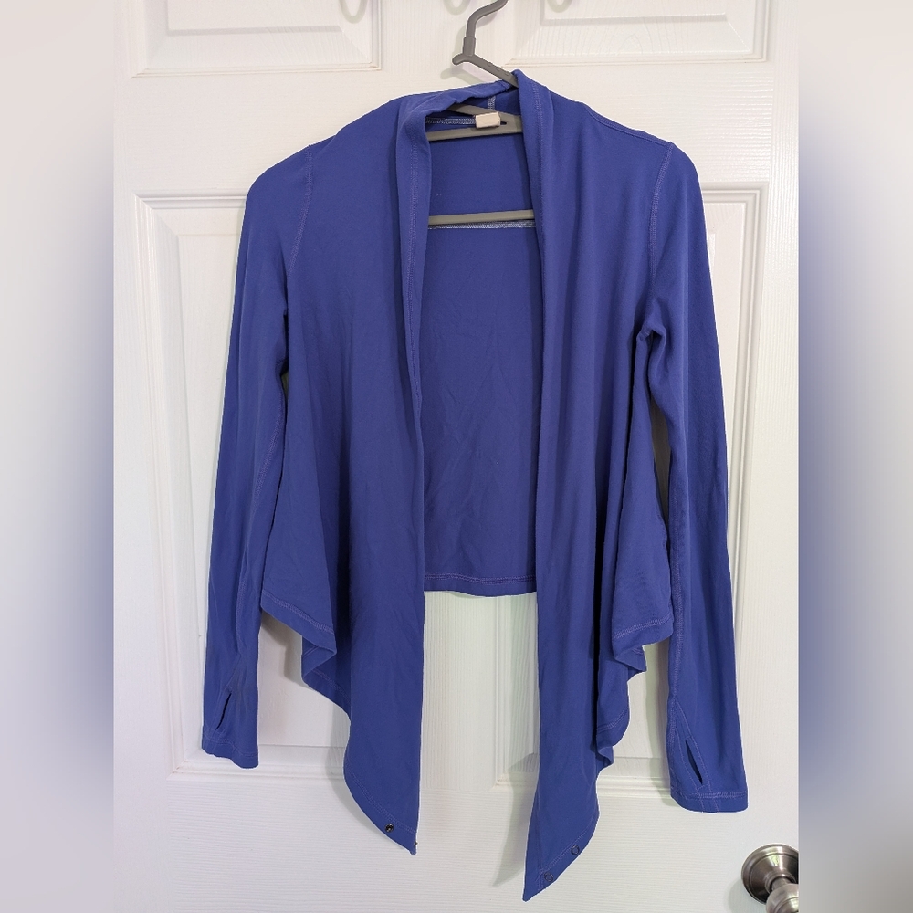 Kids Ivivva Purple Wrap Sweater Size 8